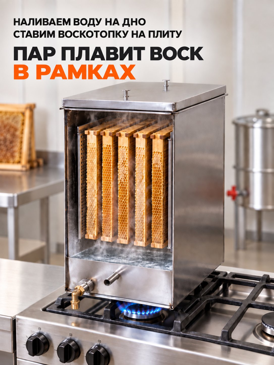 Воскотопка на 6 рамок Воскотопка на 6 рамок