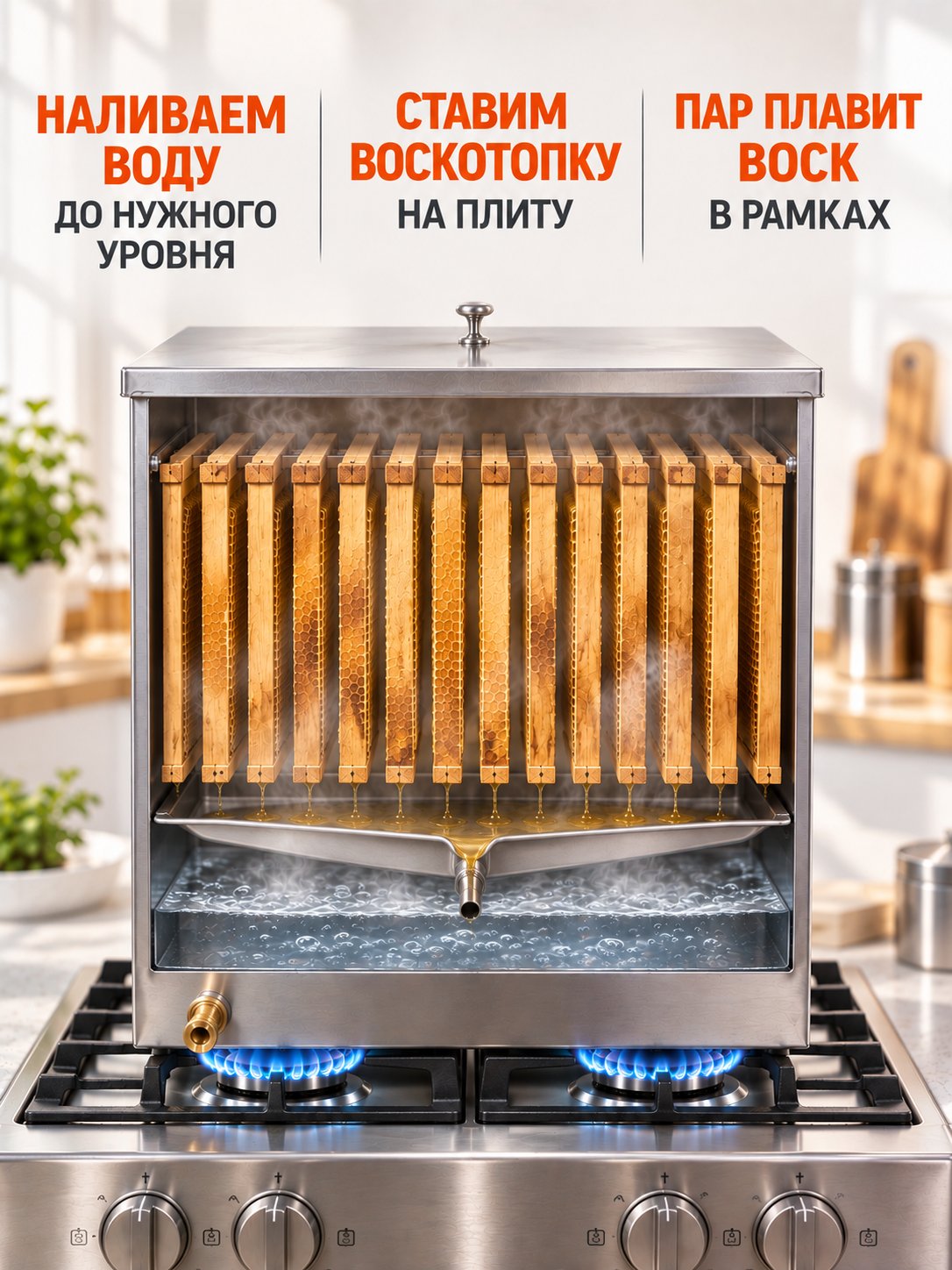  Воскотопка на 12 рамок 